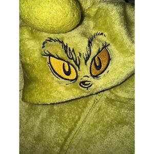The Grinch One Piece Pajamas Union Suit Size 7-8 Girls Christmas Costume Kid